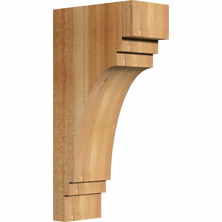 Ekena Millwork Pescadero Rough Sawn Corbel, Western Red Cedar, 4"W x 8"D x 16"H COR04X08X16PEC00RWR